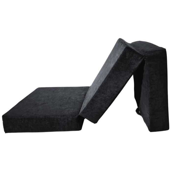 Une chauffeusse pliable Matelas pliant visco Lux 195 x 75 x 15 cm - B15 Une chauffeusse pliable Matelas pliant visco Lux 195 x 75 x 15 cm - B15