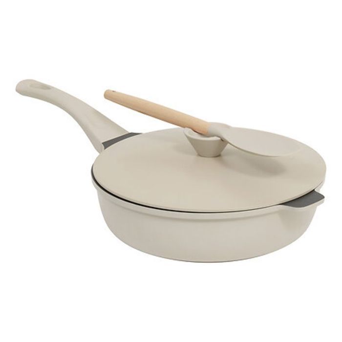 Sauteuse avec panier et ustensile 28 cm fonte daluminium Taupe