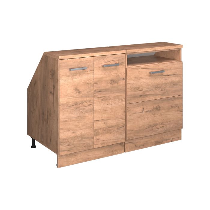 Meuble sous pente R-Line 120cm Lot de 2 caissons 60 cm de profondeur Chêne de force doré/Chêne de force doré Vicco 60292
