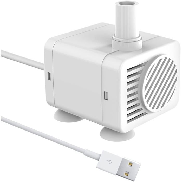 Mini Pompe À Eau Submersible Usb 200 L/H 1 5 W Pour Fontaine DAnimaux Domestiques Aquarium Étang Et Aquarium Circulation DEau