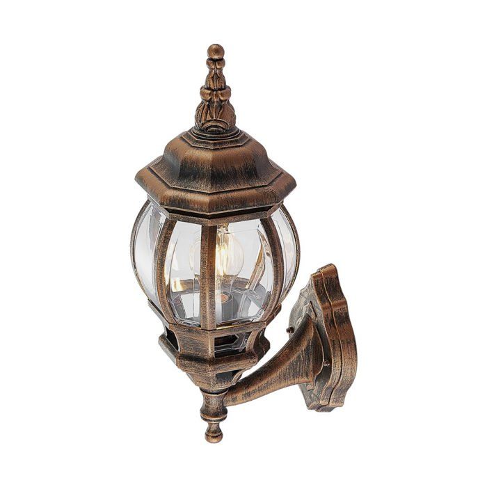 Lindby Applique Exterieur Nadesha à intensité variable (Antique Classic) en Doré (1 lampe à E27) Murale Luminaire Lampe Jardin Lindby Applique Exterieur Nadesha à intensité variable (Antique Classic) en Doré (1 lampe à E27) Murale Luminaire Lampe Jardin