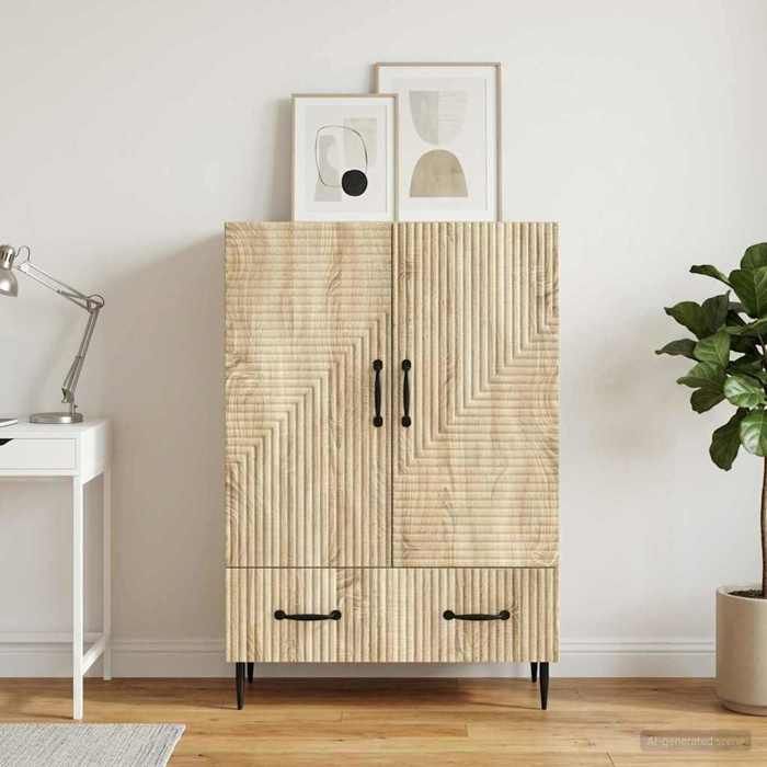 Sideboard - enfilade - CHIC Buffet bas de salon - Chêne Sonoma 66 x 345 x 95 cm Bois dingénierie@47999
