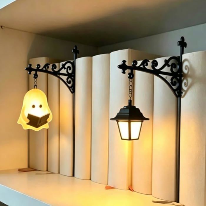 Lampe bibliothèque LED décorative style livre vintage pour étagère coin lecture bureau et chambre pour fête et Décoration maison
