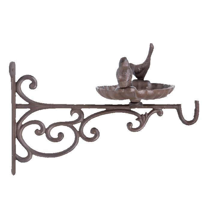 Meilleurs prix pour Mangeoire pour oiseaux - AC-DÉCO - L 35 x l 23,7 x H 24,5 cm - Fonte - Marron