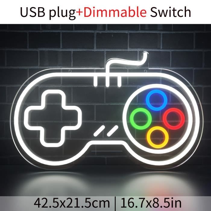Jeu Signe Néon Gamer LED Néon Zone De Jeu Signe Néon Pour La Décoration