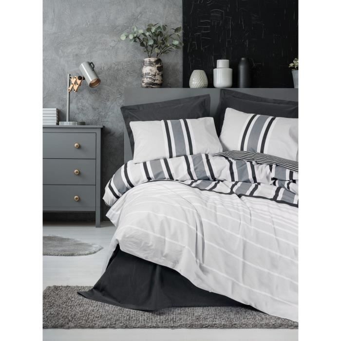 Housse Couette 220x240 Cm Taupe Parure De Lit 3 Pièces BEDSURE 220x240 Cm - Coton Lavé, Couleur Taupe, Housse à 8 Bandes D'angle, Certifié Oeko-Tex Housse Couette 200x200