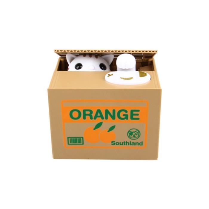 Cat Coin Bank Money Saving Box Automatique Vol Boîte d/'économie d/'argent Cadeau