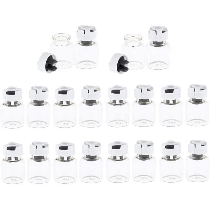 32 Bouteilles En Verre Vides De 200ml Avec Bouchon à Vis - Parfaites Pour Liquides Maison, Huiles, Liqueurs