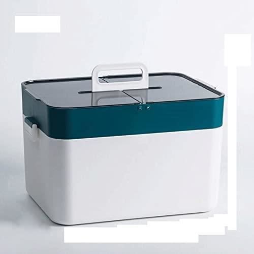 Mallette De Rangement 3 étages FWEEK – 33 Cm, Couvercle Transparent, Idéale Pharmacie, Bricolage, Couture - 7