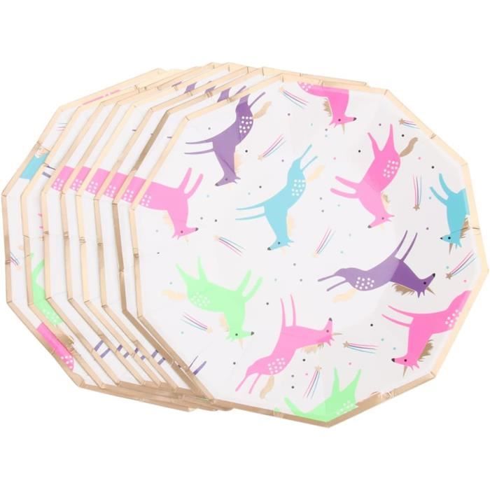 62Pcs Ensemble De Vaisselle De Noël, Assiettes Carton Noel, Ensemble De