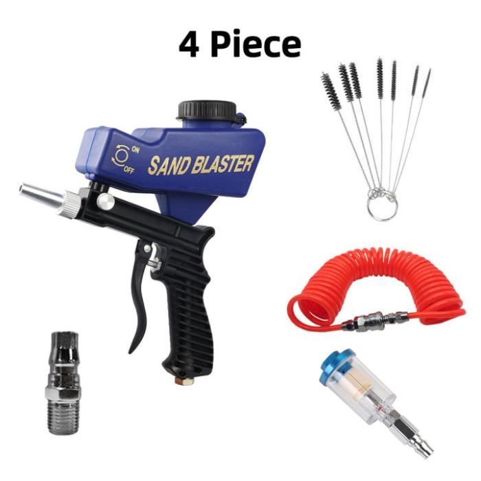 Pistolet De Sablage Portable 90 PSI - Nettoyeur Pour Peinture, Rouille Et Taches, Aluminium, 9,5kg