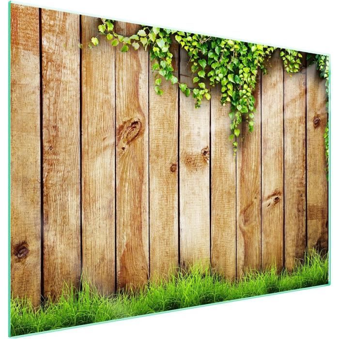 Cache-plaque 3 En 1 En Bambou - 58 Cm, Naturel, Rectangulaire, Planche à Découper