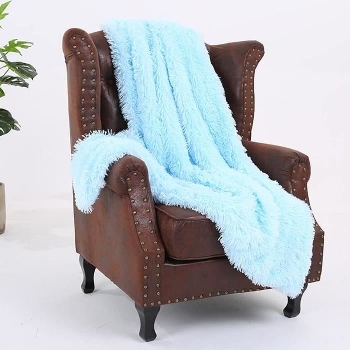 Couverture Chaude En Fausse Fourrure Motif Chat - 100x150 Cm, Douce, Lavable, Pour Lit, Canapé, Décoration