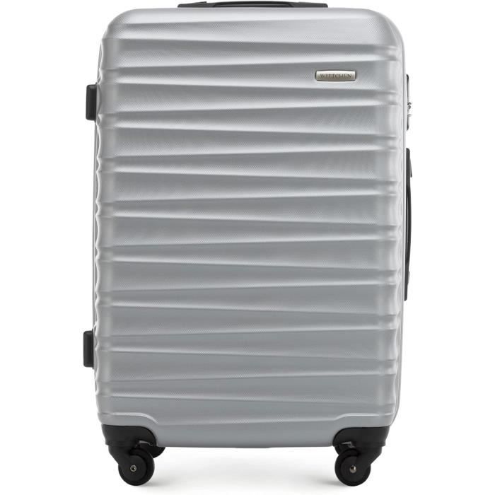 WITTCHEN Set 3 Valises Rigides Polycarbonate Cruise Line - Noir 4 Roues Serrure TSA