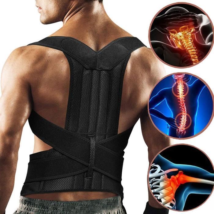 Correcteur De Posture Ceinture Lombaire Renforcée - Taille M-XXL Unisexe - Neuf