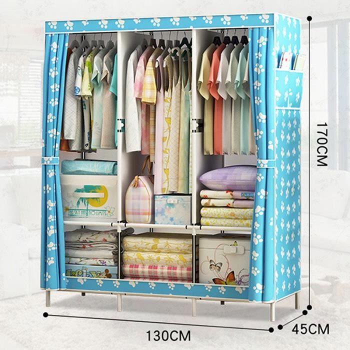 No 6 Armoire En Tissu Simple Tissu Tube En Acier Assemblage Placard Chambre Vetements Suspendus Armoire De Rangement Dortoir Achat Vente Penderie Mobile Soldes Sur Cdiscount Des Le 20 Janvier Cdiscount