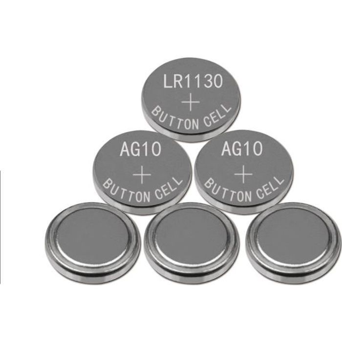 Lot de 4 piles bouton AG10 LR1130 389 LR54 L1131 189 LR54 pour montre :  : Santé et Soins personnels