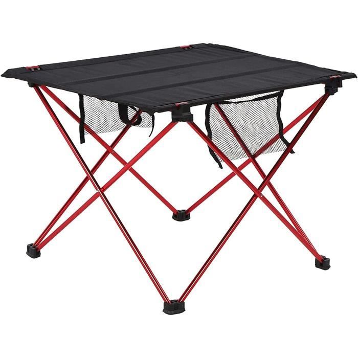 Table De Camping Pliante En Alliage Aluminium | Ultra-légère (394g), Portable, Taille 29.8x21cm, Idéale Randonnée Pique-nique