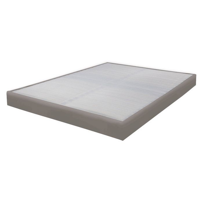 Sommier tapissier 160x200 Omega simili taupe 2x18 lattes Sommier tapissier 160x200 Omega simili taupe 2x18 lattes