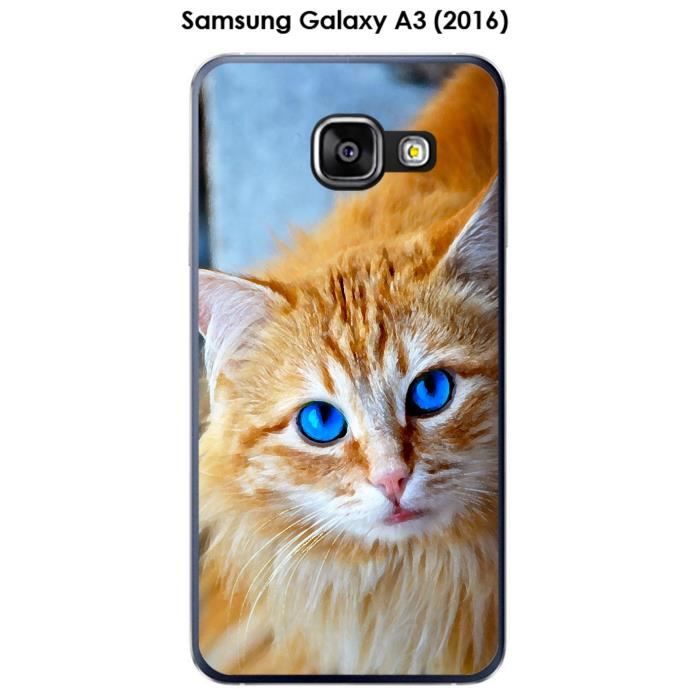 Coque Samsung Galaxy A3 (2016) - A310F design Chat roux
