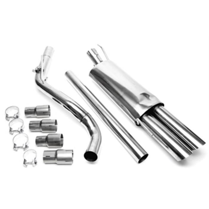 Ligne Echappement CatBack Inox VW Golf 3 Cabriolet de 1991 a 1998