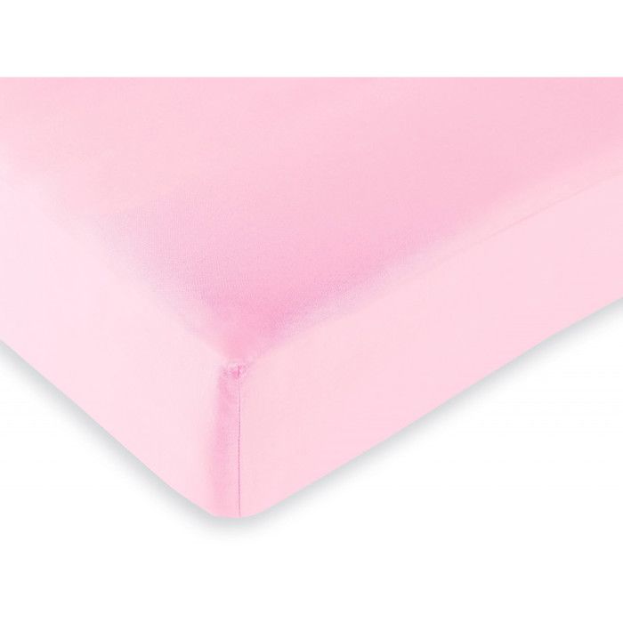 Drap housse 57 fils/cm² toutes dimensions - 160x200 - Rose Pétale