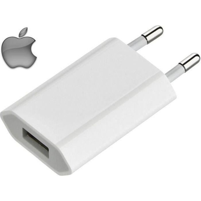 ORIGINAL APPLE CHARGEUR SECTEUR PRISE DE COURANT ADAPTATEUR 5W USB