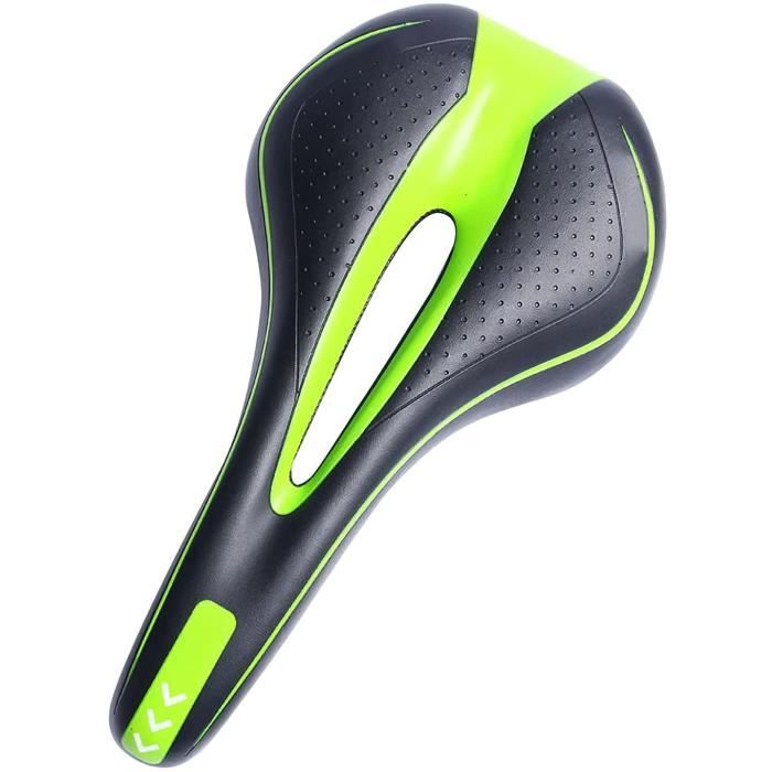 Kocevlo Coussin de selle de vélo de route en fibre de cuir Bleu