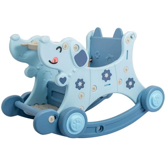 Toboggan Exterieur Enfant Ajamq 2 En 1 Enfants Cheval A Bascule Toboggan Interieur Maison Multifonction Beb41 Cdiscount Jeux Jouets