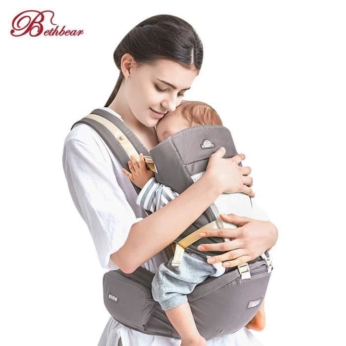 Ss 33 Beth Bear Porte Bebe 4en1 Hipseat Sacs A Dos Sling Carriers Nouveau Ne 0 36 Mois Cdiscount Puericulture Eveil Bebe