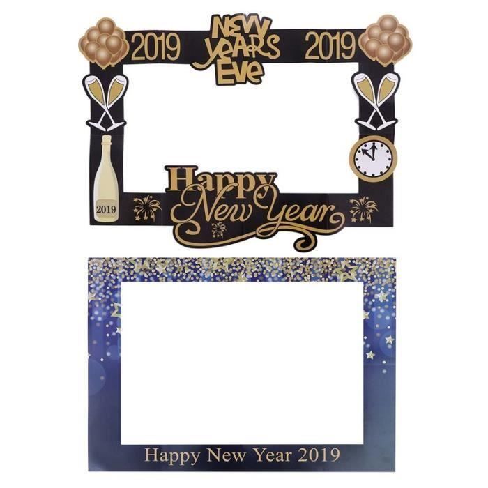 Ss 33 2 Pcs Bonne Annee Accessoires De Cabine De Photo 2019 Photo