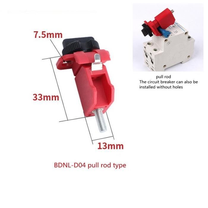 Lot De 10 Disjoncteurs Miniatures De Verrouillage De Sécurité électrique Pour Isolation électrique Rouge Verrouillage De Disjoncteu - Bricolage