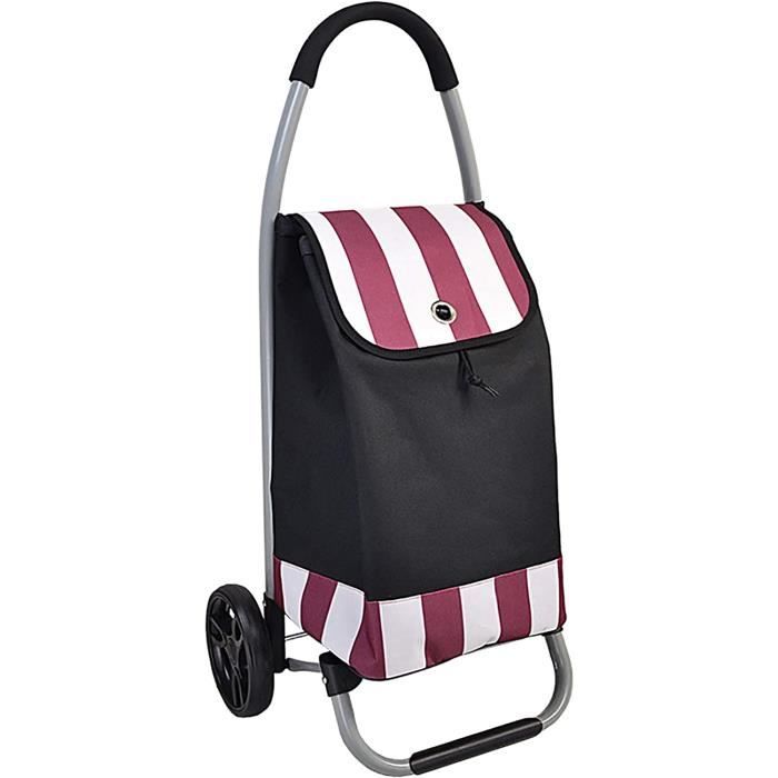 Chariot De Courses 6 Roues Monte-Escalier - Pliable - Capacité 99kg - Sac 75L - Parfait Pour Courses & Déménagement
