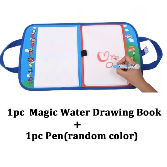 Livre De Coloriage à L'Eau Réutilisable 3 Livres Magiques + 3 Stylos - Jouet Educatif Enfants 2 Ans+