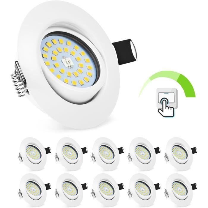 Spot Led Encastrable Gu10,4X 5W Spot Encastré Blanc Neutre 4500K