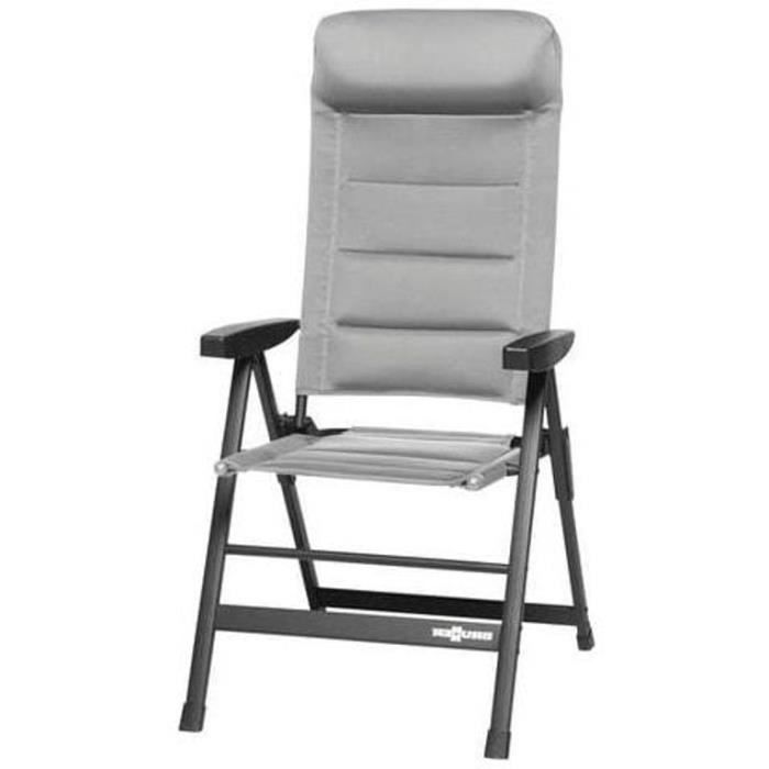 Chaise pliante - BRUNNER - Skye 3D - Aluminium - Dossier inclinable - 120 kg max Chaise pliante - BRUNNER - Skye 3D - Aluminium - Dossier inclinable - 120 kg max