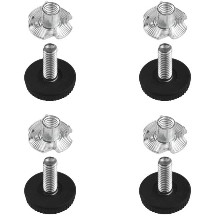 M6 Pied De Meuble Reglable 2Cm Pieds De Nivellement Pour Chaise De Table Pieds De Meubles À