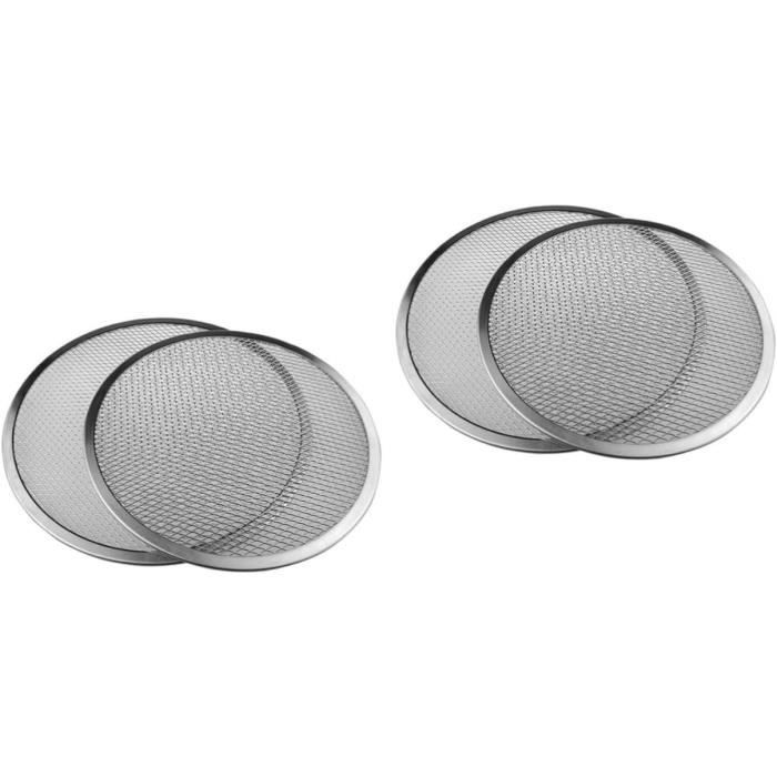 2 Plaques à Pizza Rondes 28 Cm En Acier Carbone Antiadhésif - Moules Four Et Lave-Vaisselle
