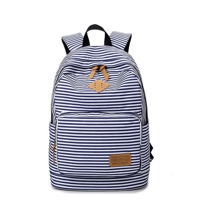 Sac à Dos College 30x16x47 Cm - Imperméable, Grande Capacité Ordinateur 14" - Pour École, Voyage, Ados