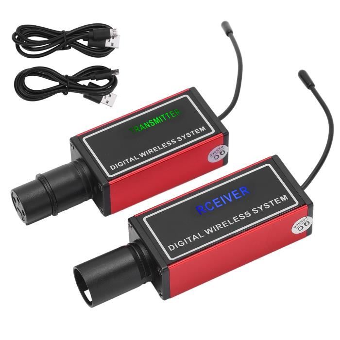 Microphone,Micro 2U sans fil Lavalier microphone émetteur récepteur