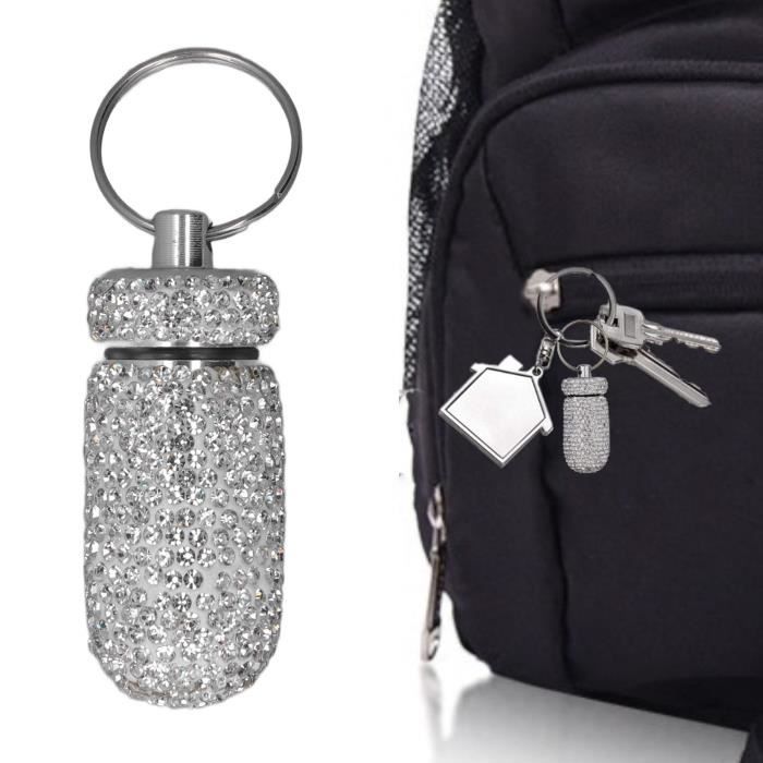 Drfeify Flacon de m?�dicaments en R?�cipient de cas de stockage de capsules de avec la bo?�te 