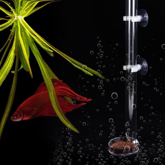 Mangeoire D'aquarium En Acrylique Transparent - 20 Cm De Long, Pour Poissons, Crevettes, Escargots
