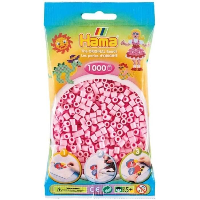Hama Perles à repasser | 7 sachets de 1000 perles : couleurs n° 207-01, 03, 05, 09, 10, 12, 18 | Mosaïque déco Art & bricolage pour enfants créatifs à partir de 5 ans