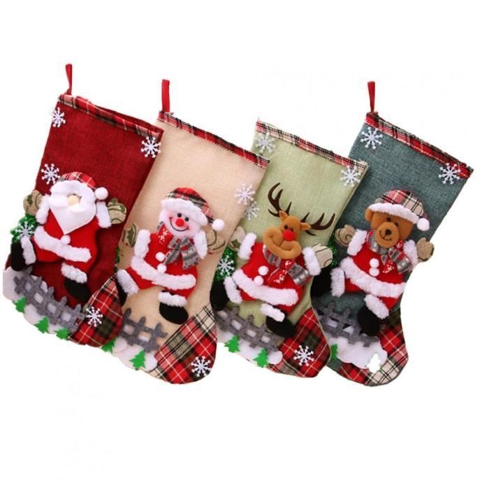Botte de Noël à Remplir Sac à Bonbons FREESOO Chaussettes de Noël à Suspendre 3pcs Décoration Cheminée Bas de Noël Père de Noël Ours Polaire Bonhomme de Neige Sac Cadeau en Tissu Botte de Noël à Remplir Sac à Bonbons FREESOO Chaussettes de Noël à Suspendre 3pcs Décoration Cheminée Bas de Noël Père de Noël Ours Polaire Bonhomme de Neige Sac Cadeau en Tissu