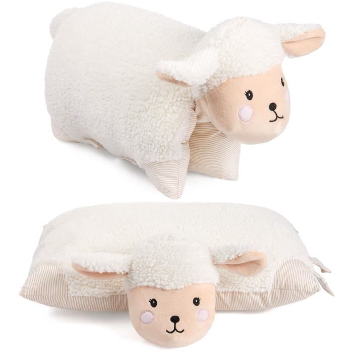 BRUBAKER Coussin en Peluche Panda - 2 en 1 Peluche et Coussin en Peluche - 40 x 30 cm Panda en Peluche - Noir Blanc - Jeux - Jouets