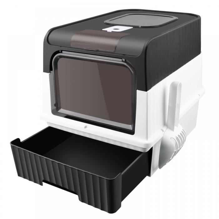 Comparer les prix de JEOBEST 49*37*35cm BAC A LITIERE en plastique pp avec 1 tiroir pour sac désodorisant (avec pelle à litière) MAISON DE TOILETTE