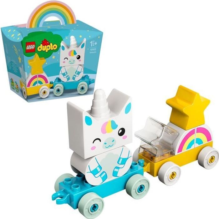 LEGO® 10953 DUPLO My First La Licorne Jouet Premier Age, Jeu de Train pour Bébés, 1 an et demi, Filles & Garçons