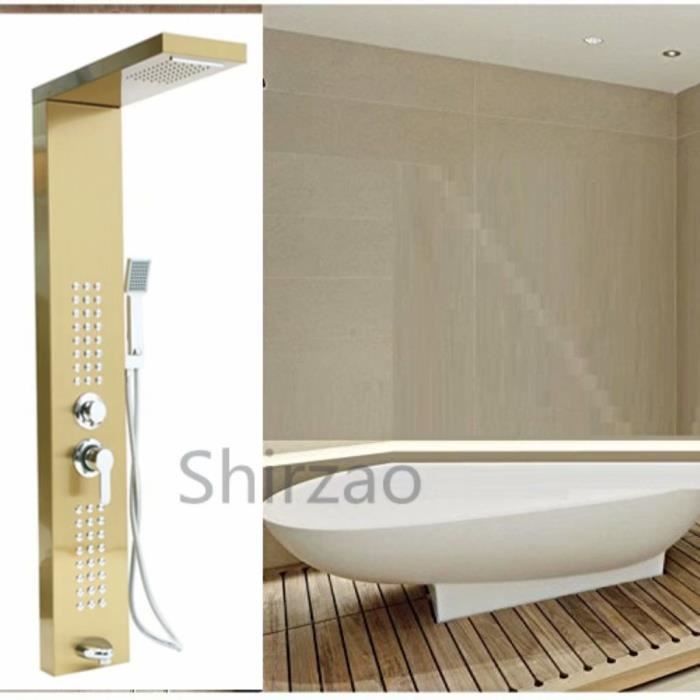 ROVATE Systèe de tour de panneau de douche à cascade et effet pluie