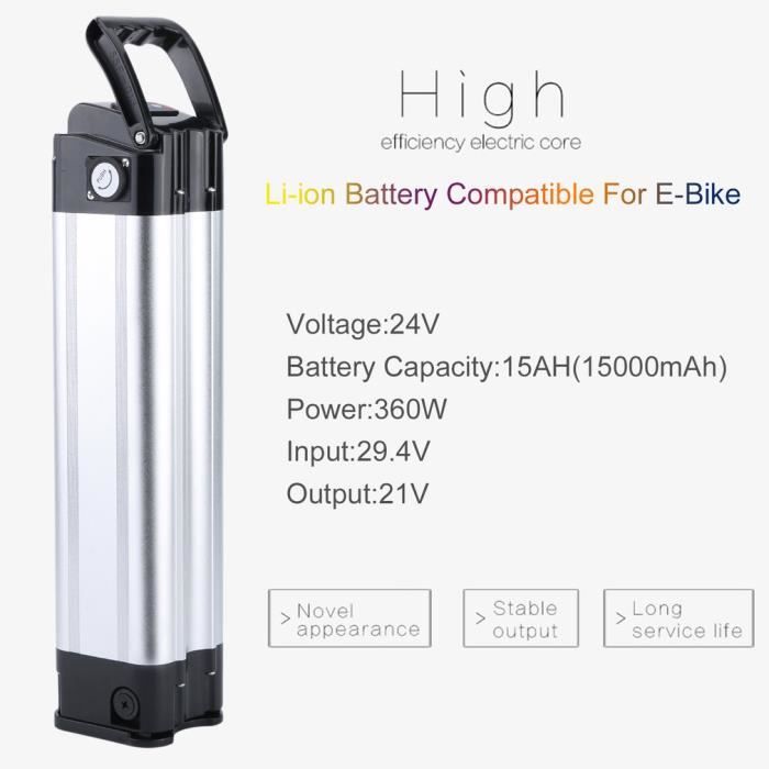 Batterie Velo Electrique 24V, Batterie d'E-vélo de puissance de