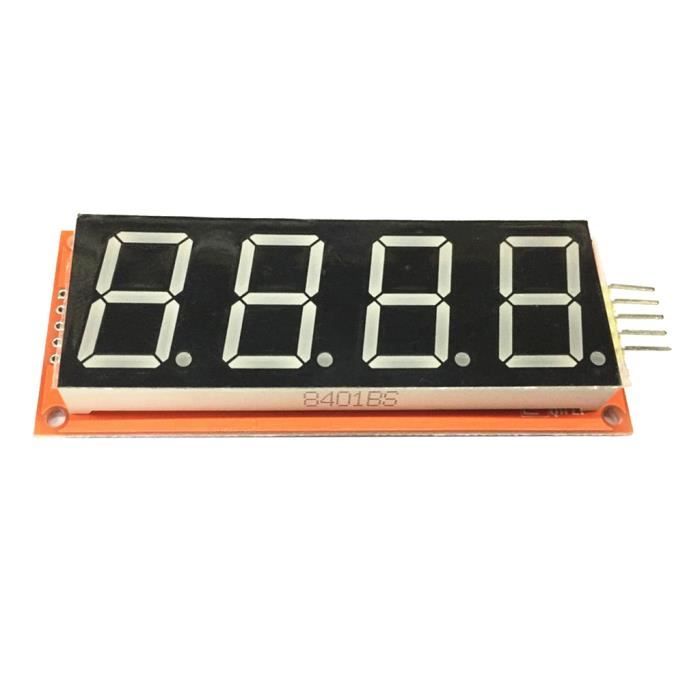 Lot 4 Modules Afficheur LED 0.36″ 4 Chiffres 7 Segments TM1637 5V – Affichage Numérique Blanc – Compatible Arduino & Projets DIY